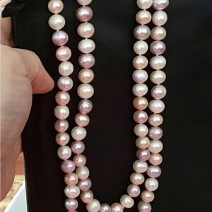 JTV Multi Color Pastel Pearl Necklace